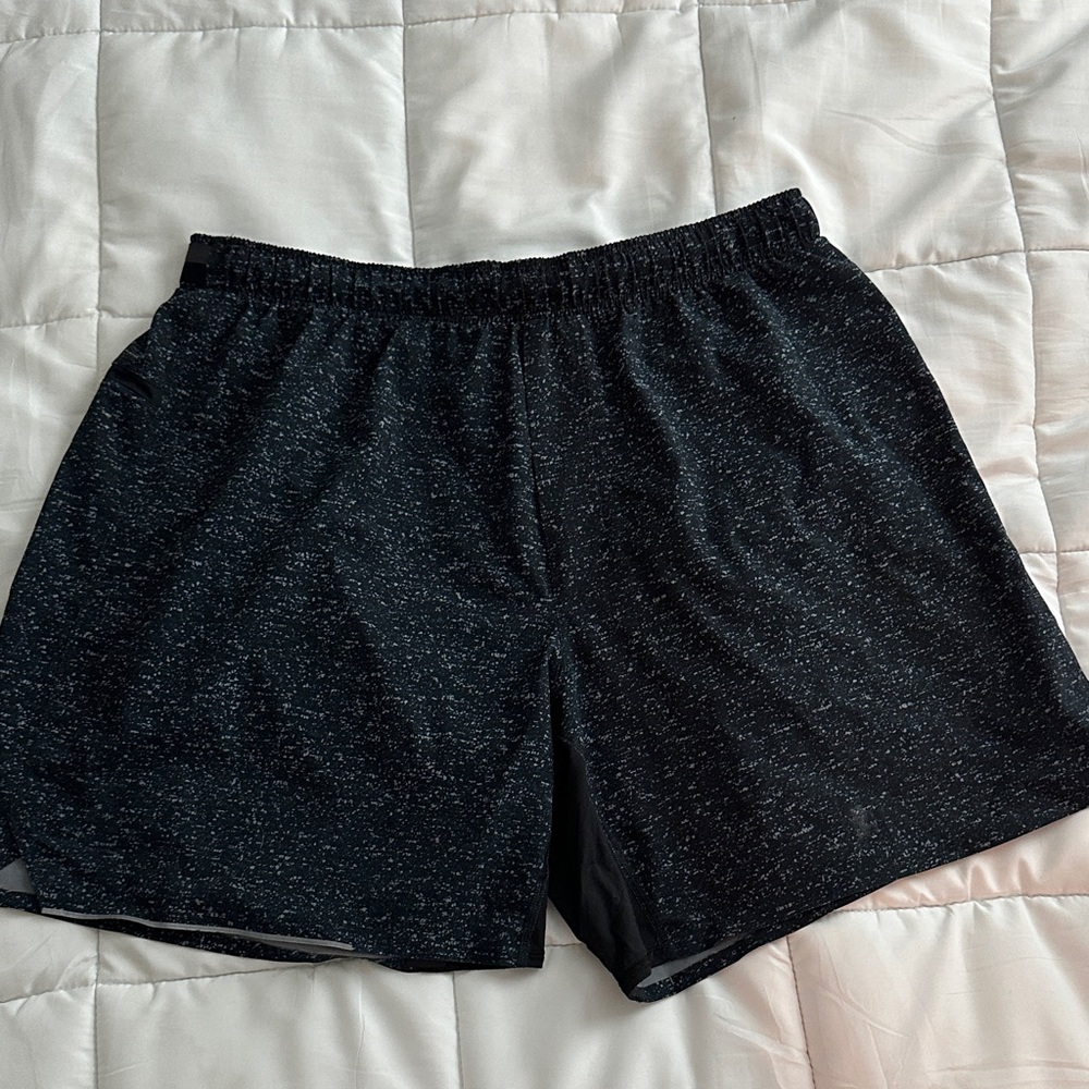 lululemon athletica Black Speckled Athletic Shorts